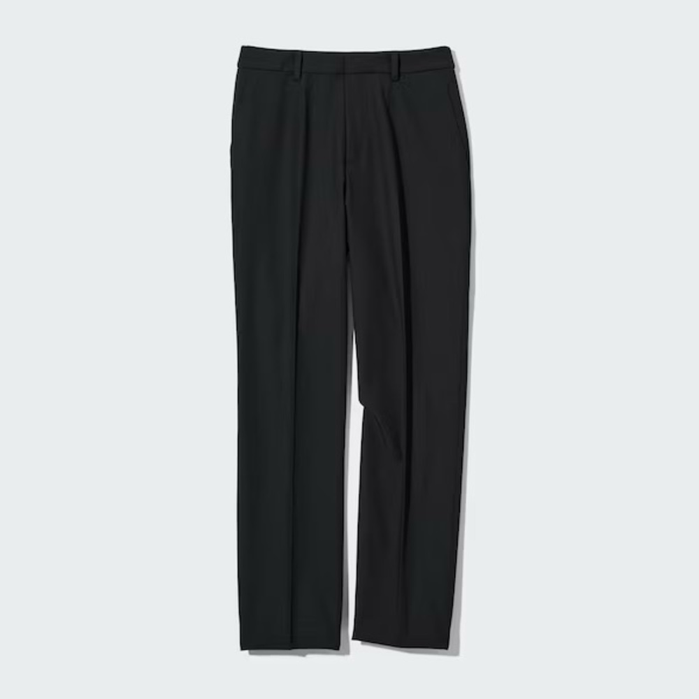 Uniqlo Smart Ankle Pants (2-Way Stretch) - S Black